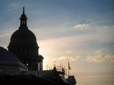 The Texas State Capitol is seen at sunrise on September 16, 2023, in Austin, Texas.