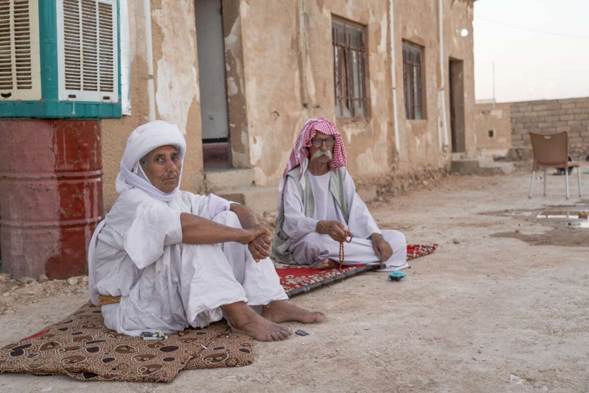 Hussein Findi and his wife Ghassal Sado return to their half-destroyed home in Sinjar in January 2025.