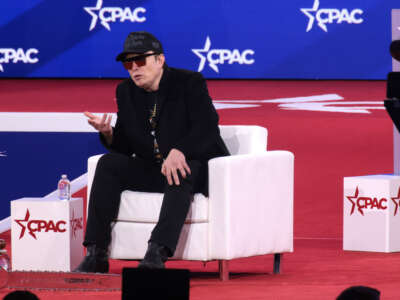 CEO of Tesla and SpaceX Elon Musk speaks at the Conservative Political Action Conference (CPAC) at the Gaylord National Resort Hotel And Convention Center on February 20, 2025, in Oxon Hill, Maryland.