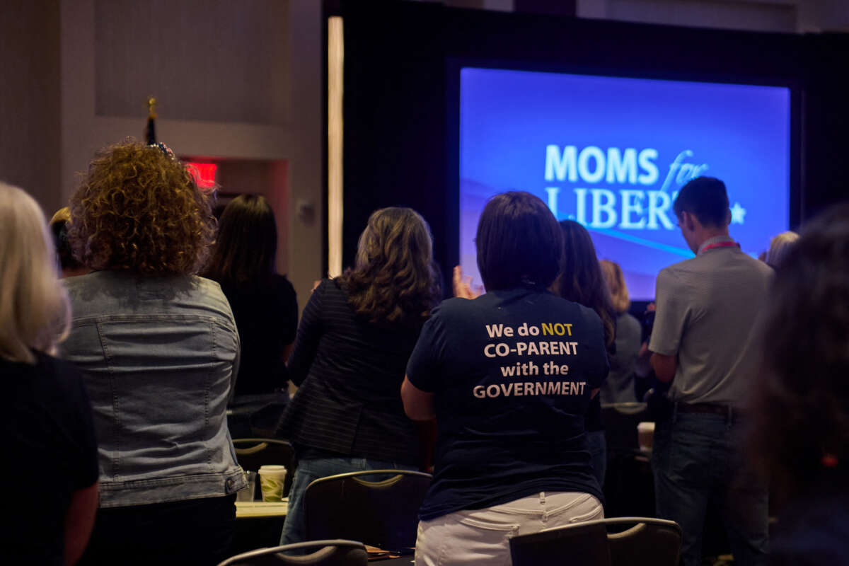 People attend the 2024 Moms for Liberty Summit in Washington, D.C., on August 29, 2024.