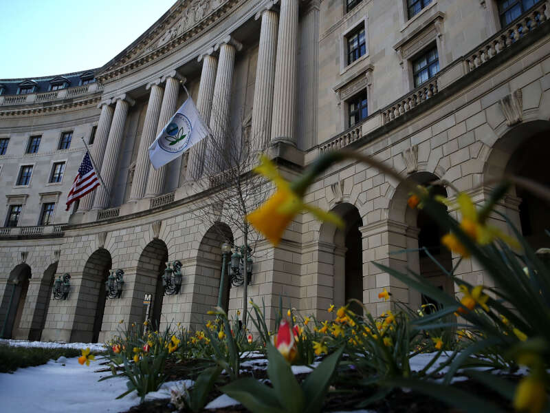 A view of the U.S. Environmental Protection Agency headquarters on March 16, 2017, in Washington, D.C.