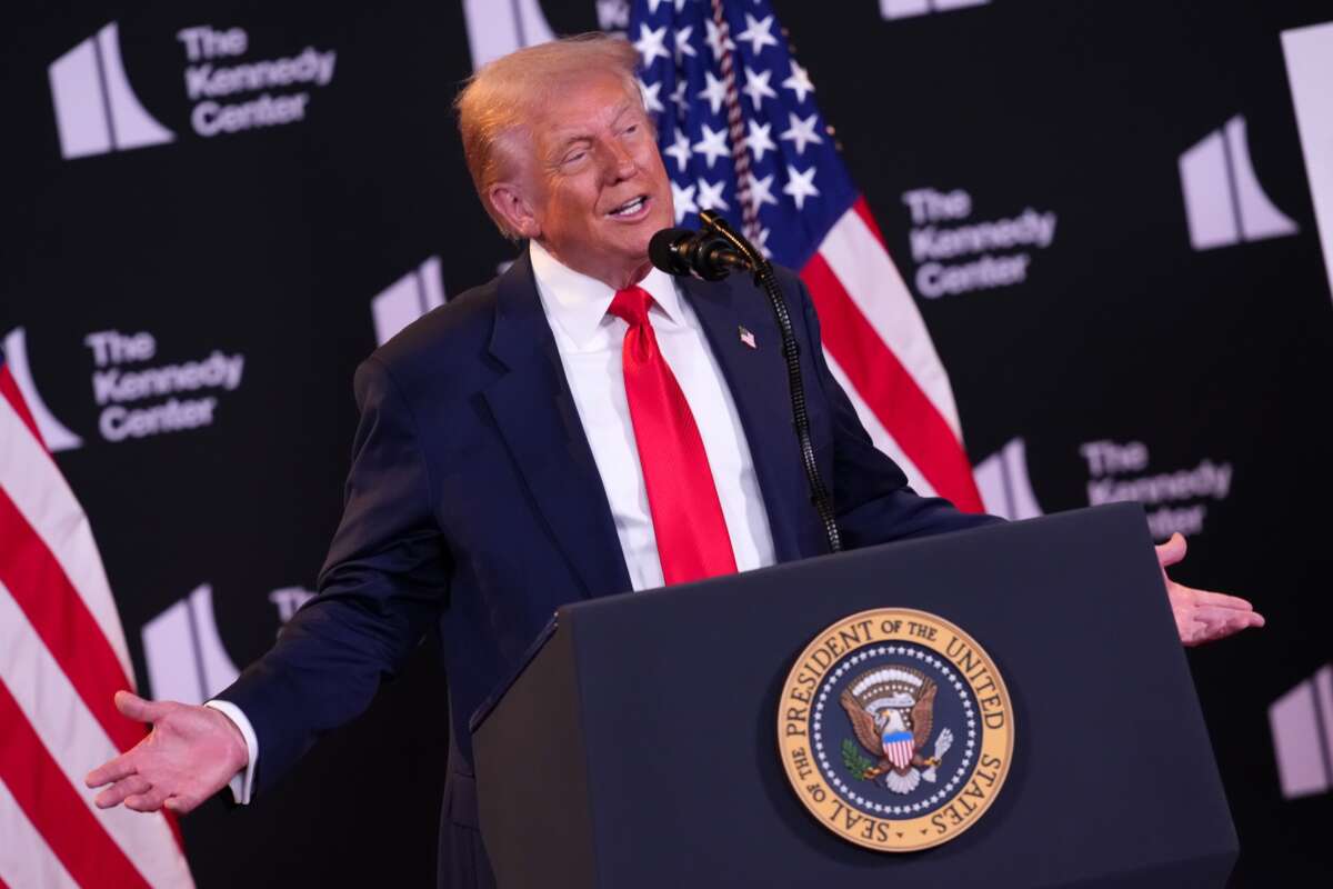 President Donald Trump speaks during an event at the Kennedy Center on August 13, 2025 in Washington, D.C.