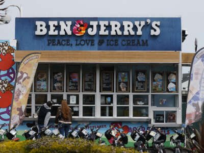 A Ben and Jerry's ice cream shop in San Francisco, California.