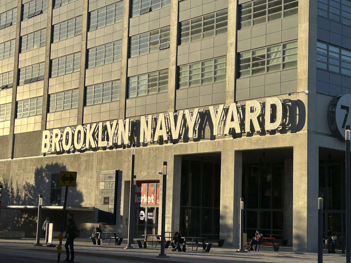 Brooklyn Navy Yard, Building 77, building exterior, Brooklyn, New York.
