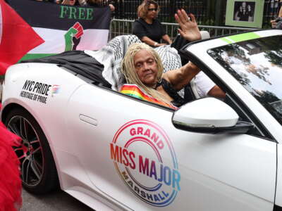 Miss Major Griffin-Gracy attends the 2024 NYC Pride March on June 30, 2024, in New York City.