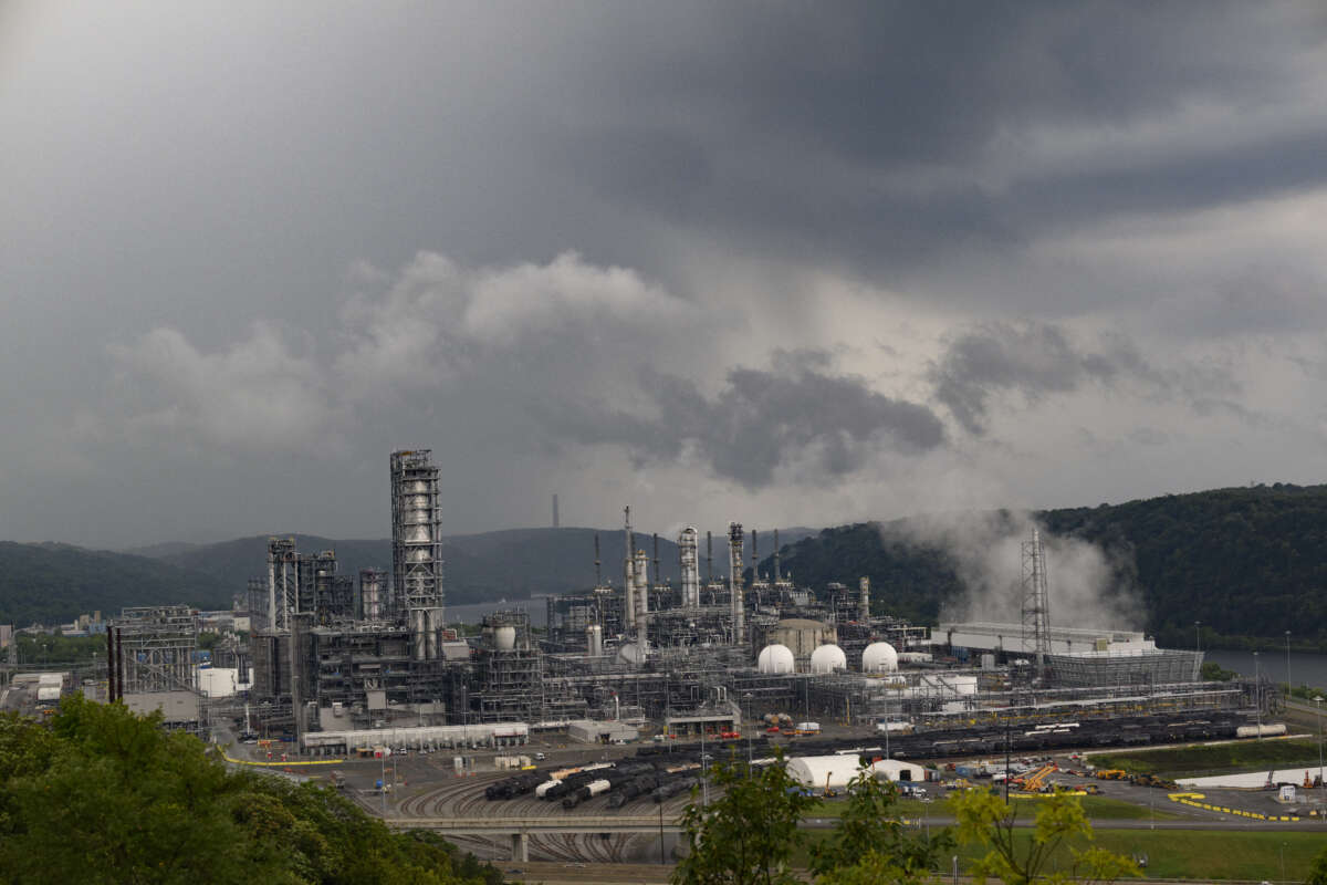 A fossil fuel plant in Monaca, Pennsylvania, on August 6, 2024.