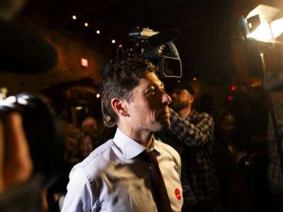 Minneapolis Mayor Jacob Frey arrives to speak at an Election Night party on November 4, 2025, in Minneapolis, Minnesota.