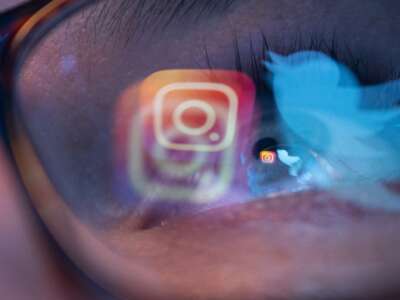 A Twitter logo and an Instagram logo are seen in this illustration photo from 2023.