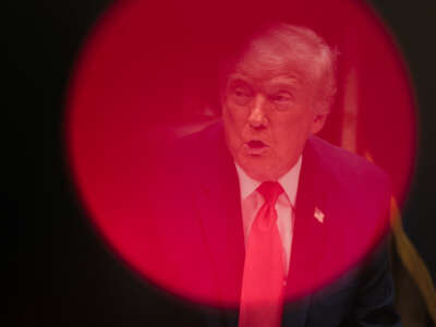 U.S. President Donald Trump speaks during a meeting of his Cabinet in the Cabinet Room of the White House on December 2, 2025, in Washington, D.C.