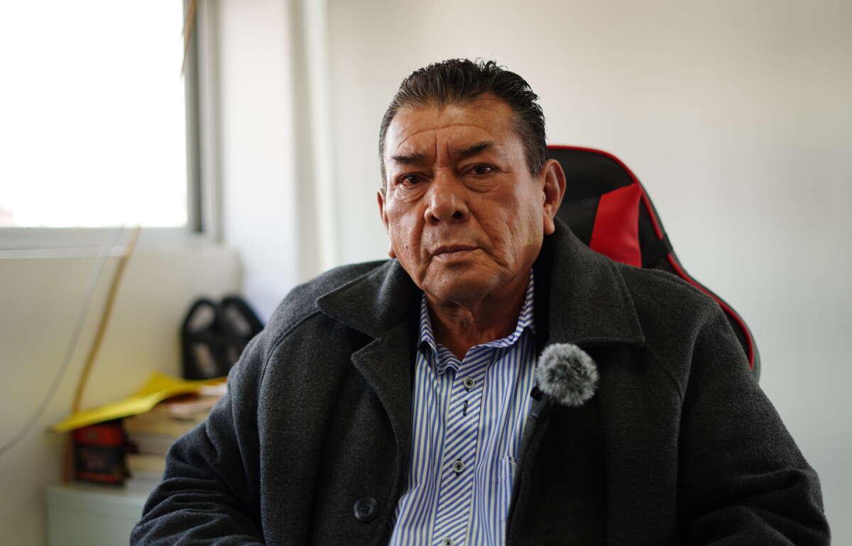 Rubén Sarabia Sánchez, known as Simitrio, founder and general advisor of the UPVA, on October 28.