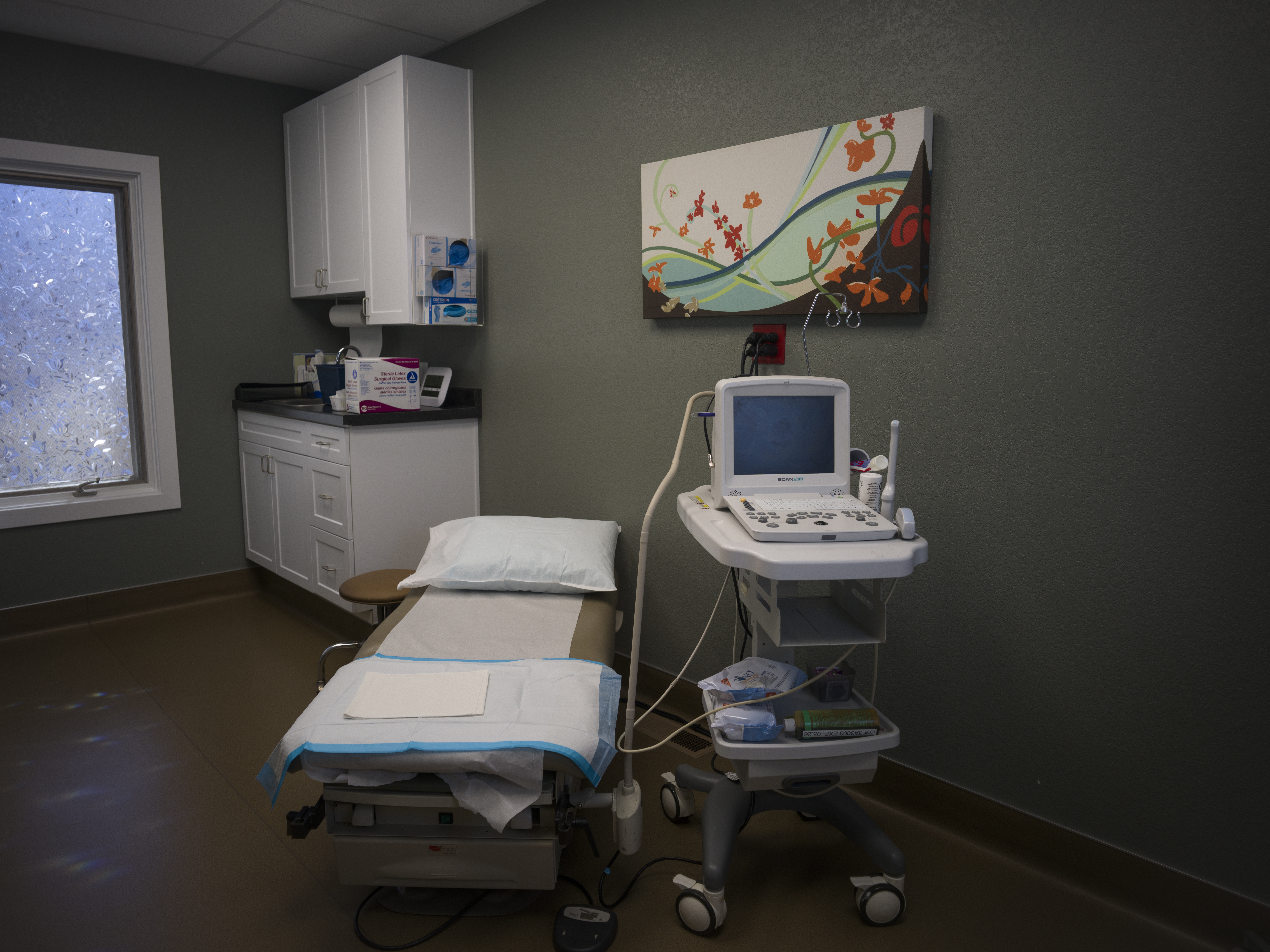 An examination room is empty at Wyoming's last abortion clinic, Wellspring Center, on March 10, 2025, in Casper, Wyoming.