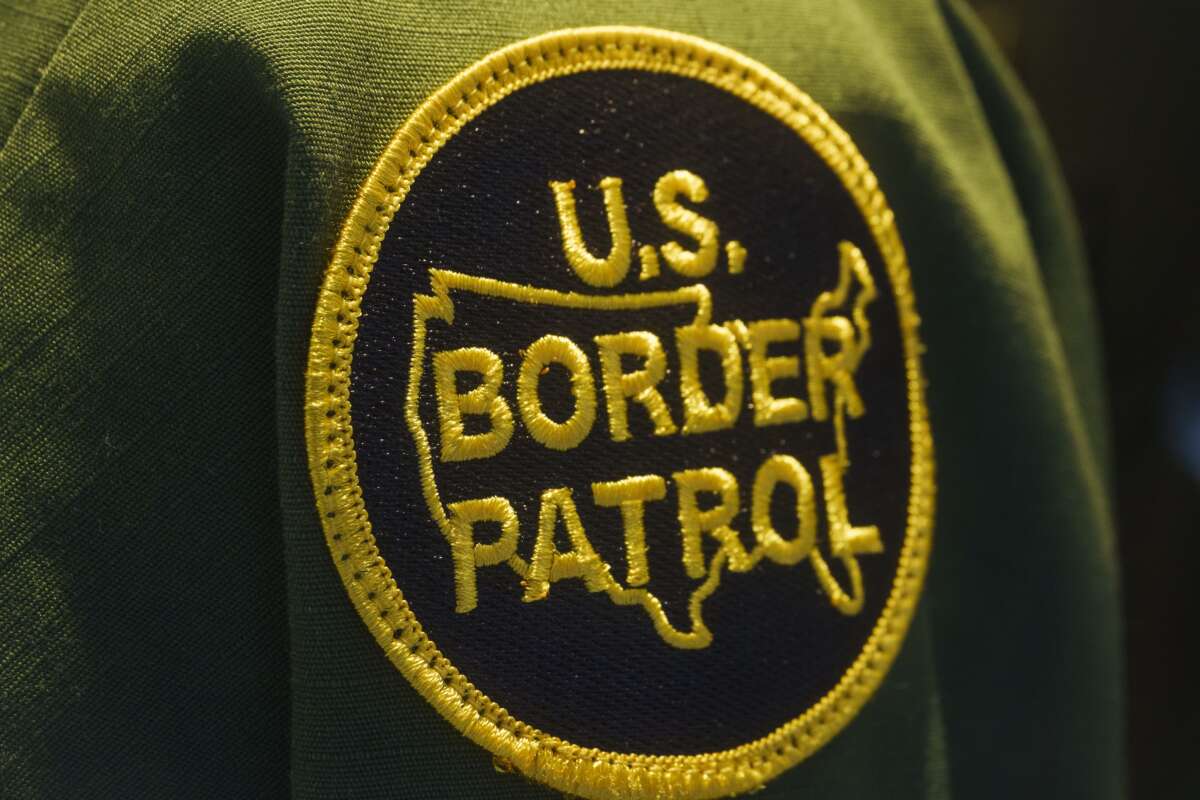 A Border Patrol agent’s patch is seen in the U.S. Customs and Border Protection headquarters on May 20, 2025, in Washington, D.C.