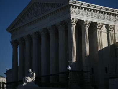 A view of the U.S. Supreme Court building in Washington, D.C., on January 21, 2026.