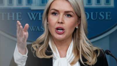 White House Press Secretary Karoline Leavitt speaks during a news briefing on March 4, 2026 in Washington, D.C.