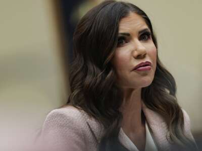 Secretary of Homeland Security Kristi Noem testifies before the House Judiciary Committee in the Rayburn House Office Building on March 04, 2026 in Washington, D.C.