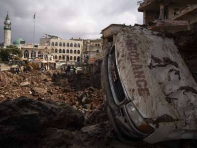 Aftermath of the IDF attacks are seen on March 7, 2026 in Nabi Chit, Lebanon.
