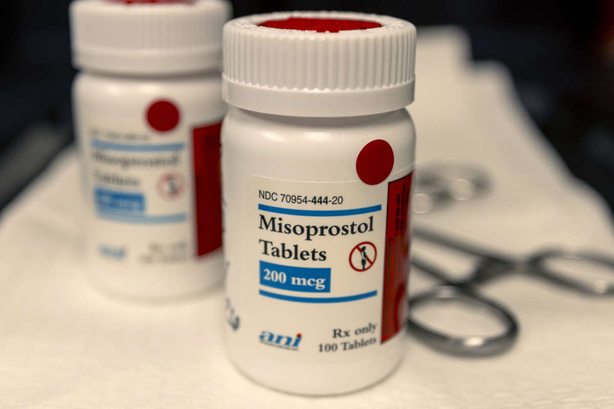 Bottles of misoprostol are seen at Wyoming's last abortion clinic, Wellspring Center, on March 10, 2025, in Casper, Wyoming.