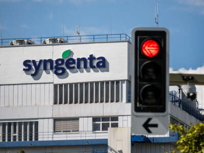 A factory belonging to Swiss global agrochemicals and biotechnology company Syngenta is seen near Basel, Switzerland, on September 5, 2025.
