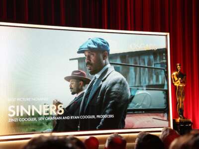 Nominee for Best Picture Sinners during the 98th Academy Awards nominations announcement at the Samuel Goldwyn Theater in Beverly Hills, California, on January 22, 2026.