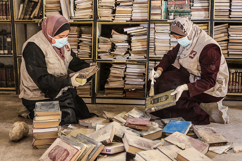 More than 87 public libraries and archives in Gaza have been partially or completely destroyed by Israel’s genocide.