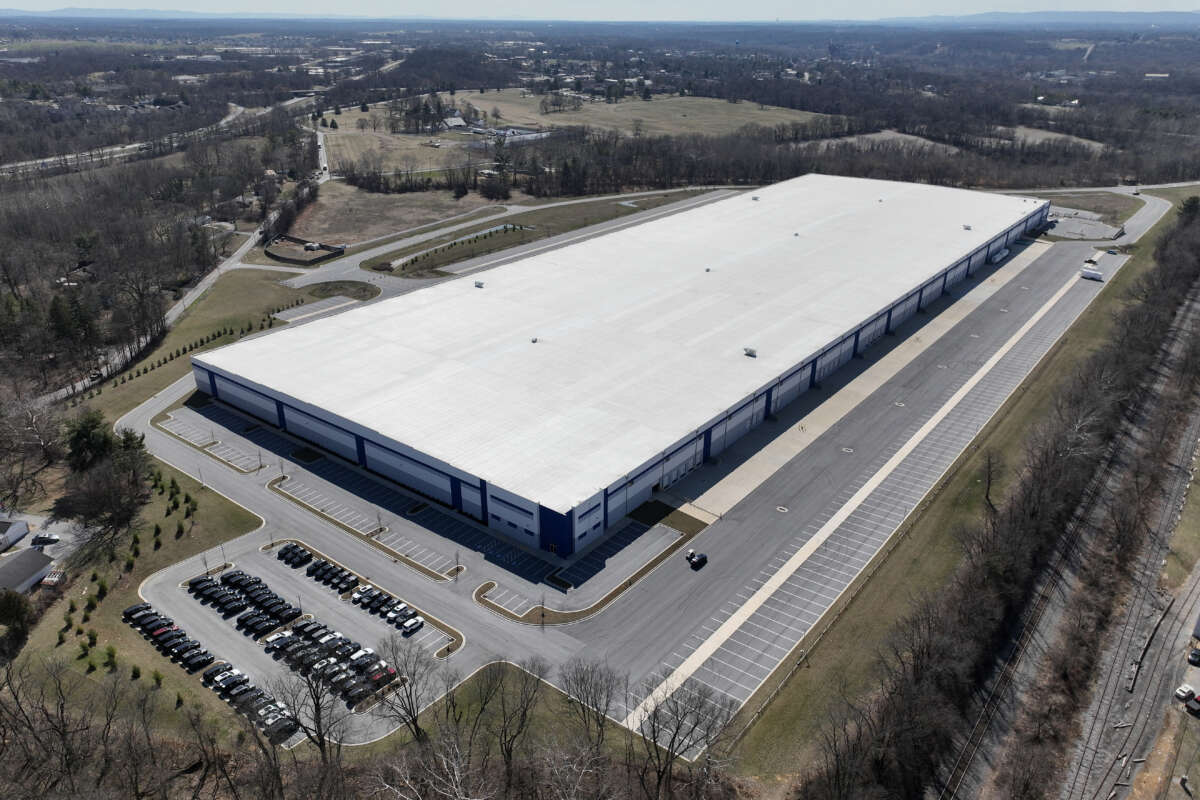 A warehouse purchased by the Department of Homeland Security that is slated to become an immigration detention facility is seen on March 10, 2026, in Williamsport, Maryland.