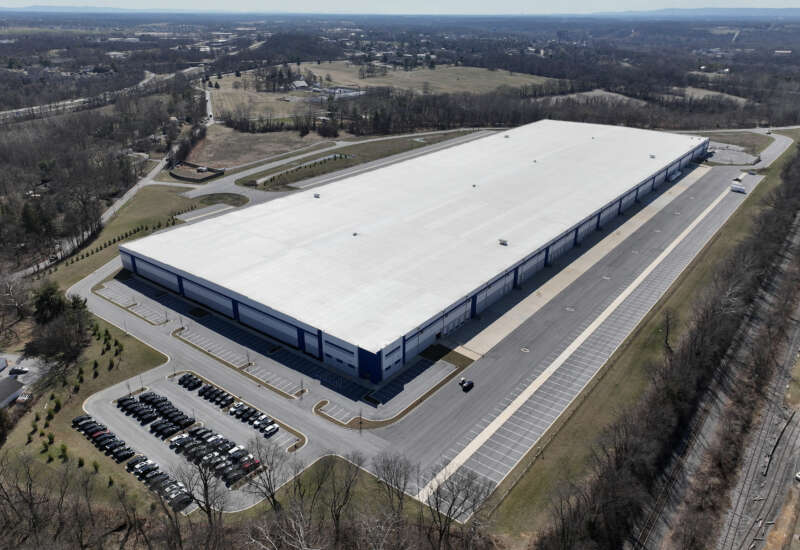 A warehouse purchased by the Department of Homeland Security that is slated to become an immigration detention facility is seen on March 10, 2026, in Williamsport, Maryland.