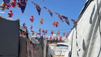 Ramadan preparations in Al-Taghreba refugee shelter in Khan Younis rely on recycling to keep traditions alive.
