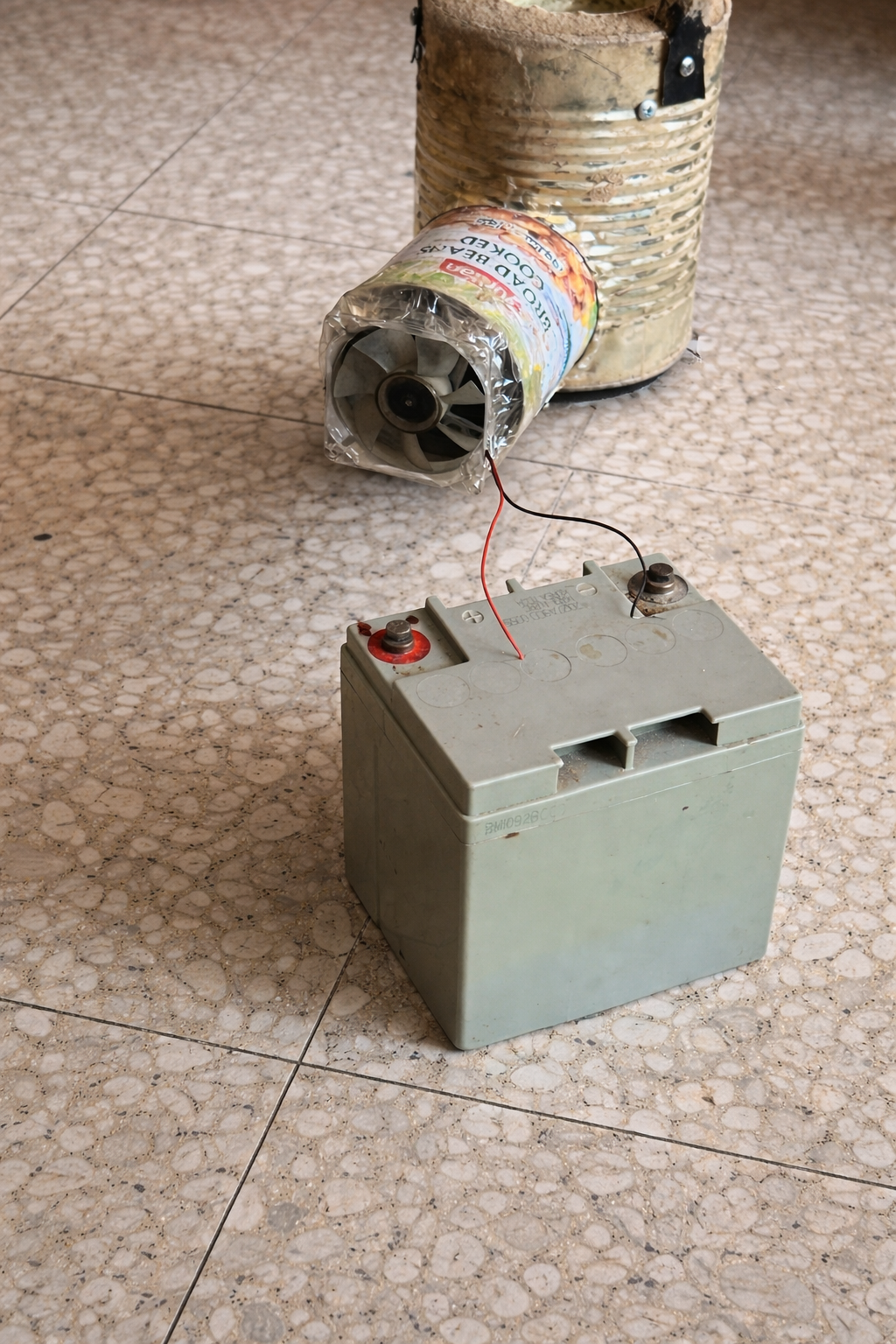 Our alternative to gas cooking, crafted from reused food tins and proven to be an effective solution.