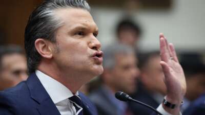 U.S. Secretary of Defense Pete Hegseth testifies before the House Armed Services Committee April 29, 2026 in the Rayburn House Office Building in Washington, D.C.