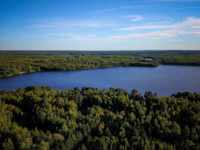 A lake within the Boundary Waters Canoe Area Wilderness is seen on September 4, 2019, in Ely, Minnesota.