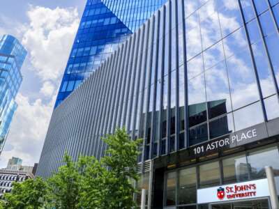 St. John's University Manhattan campus at Astor Place in New York City.