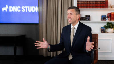 Ken Martin, chair of the Democratic National Committee, speaks during an interview at DNC headquarters in Washington, D.C., on November 2, 2025.