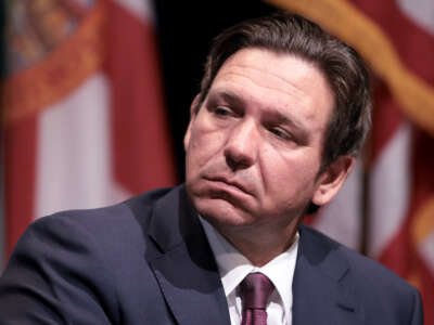 Florida Gov. Ron DeSantis attends the Boom Belt: A Return to First Principles in Public Markets conference on April 7, 2026, in Miami, Florida.