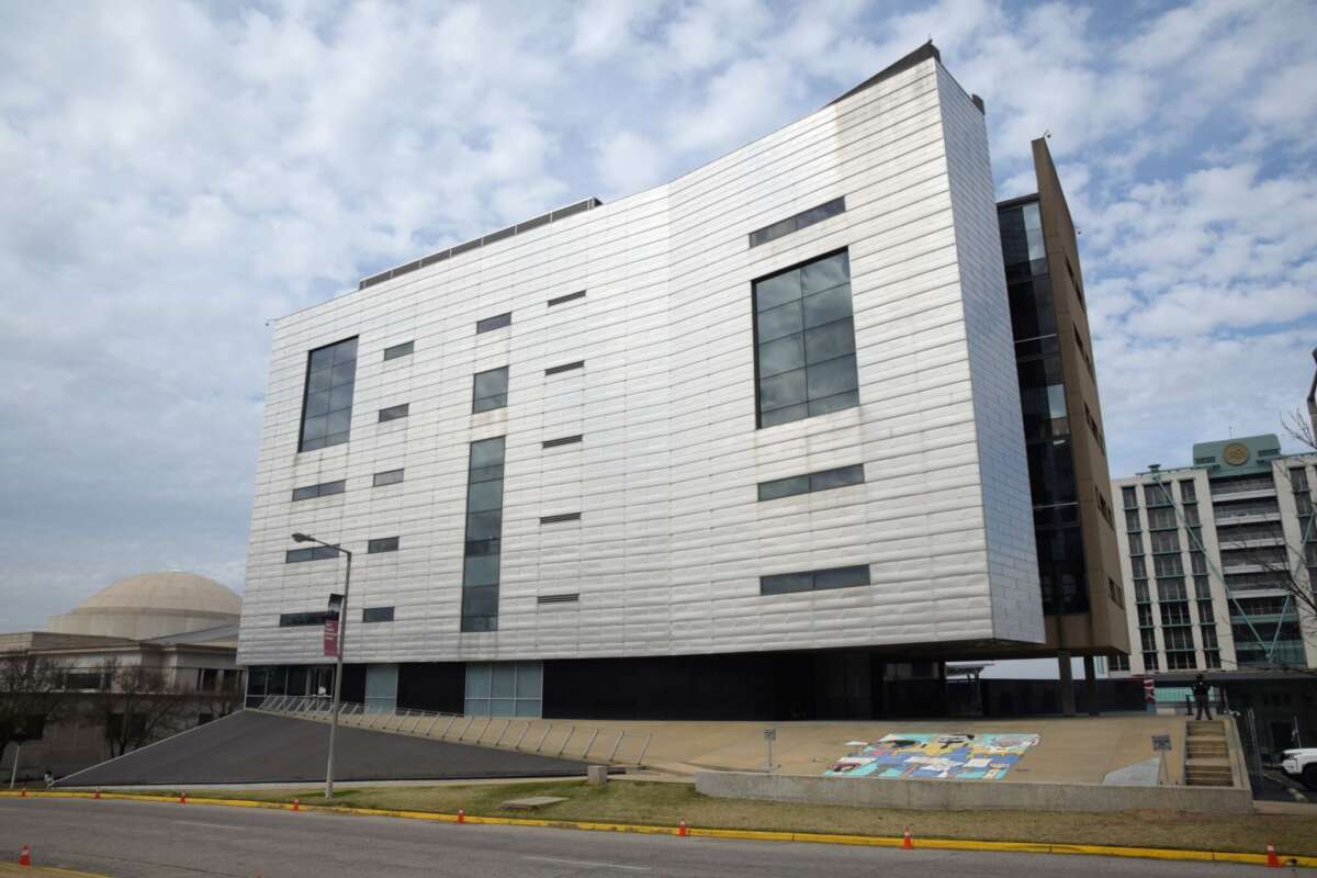 The headquarters of the Southern Poverty Law Center in Montgomery, Alabama on February 8, 2023.