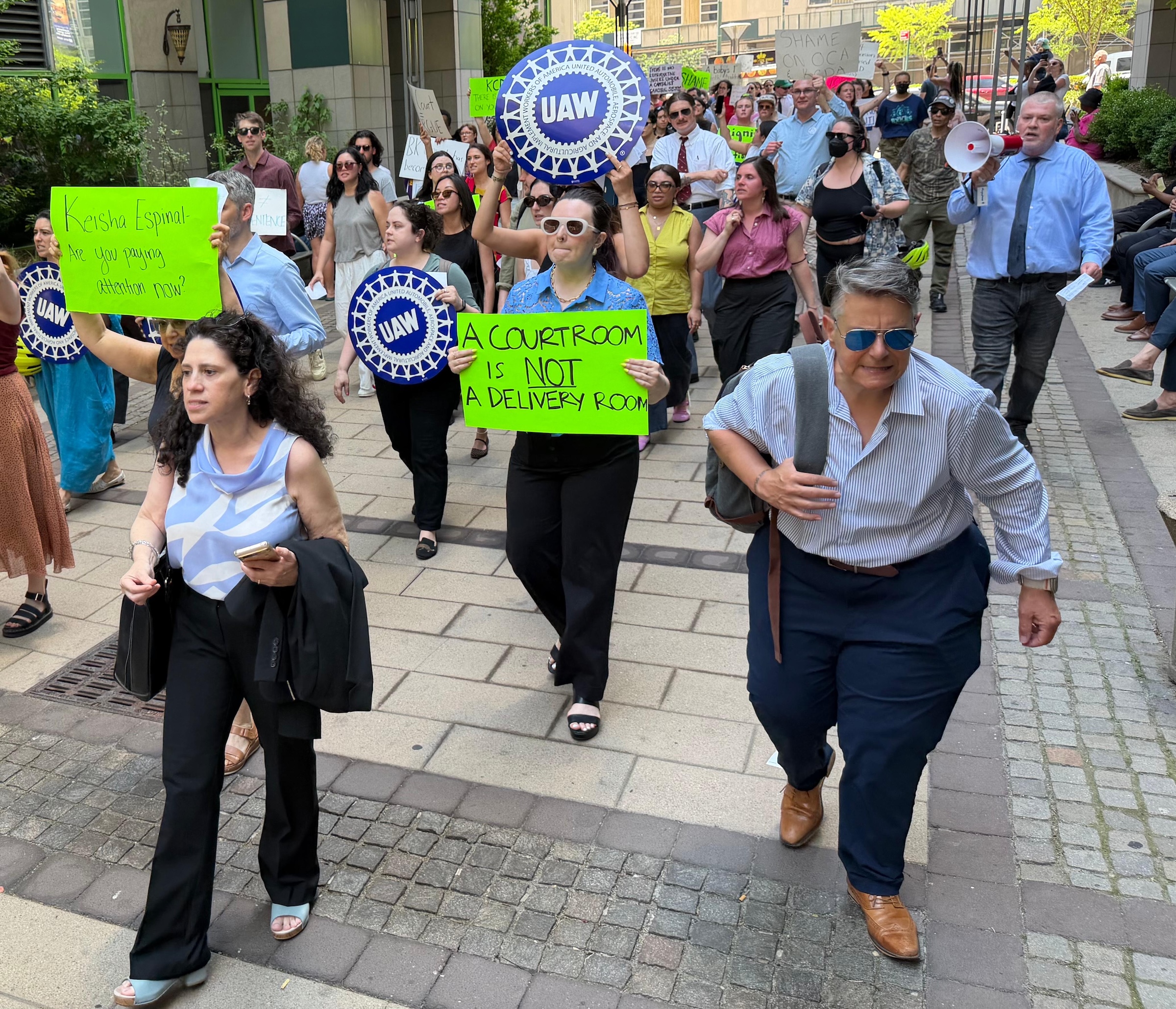 Legal Workers Protest After Woman Forced to Give Birth in Brooklyn ...