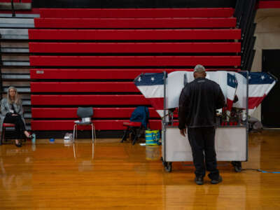 Voter casts ballot in Tennessee