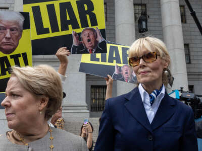 E. Jean Carroll leaves the courthouse on September 6, 2024, in New York City.
