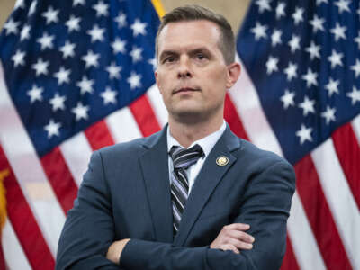Rep. Jared Golden attends a news conference in Washington, DC, on July 17, 2025.