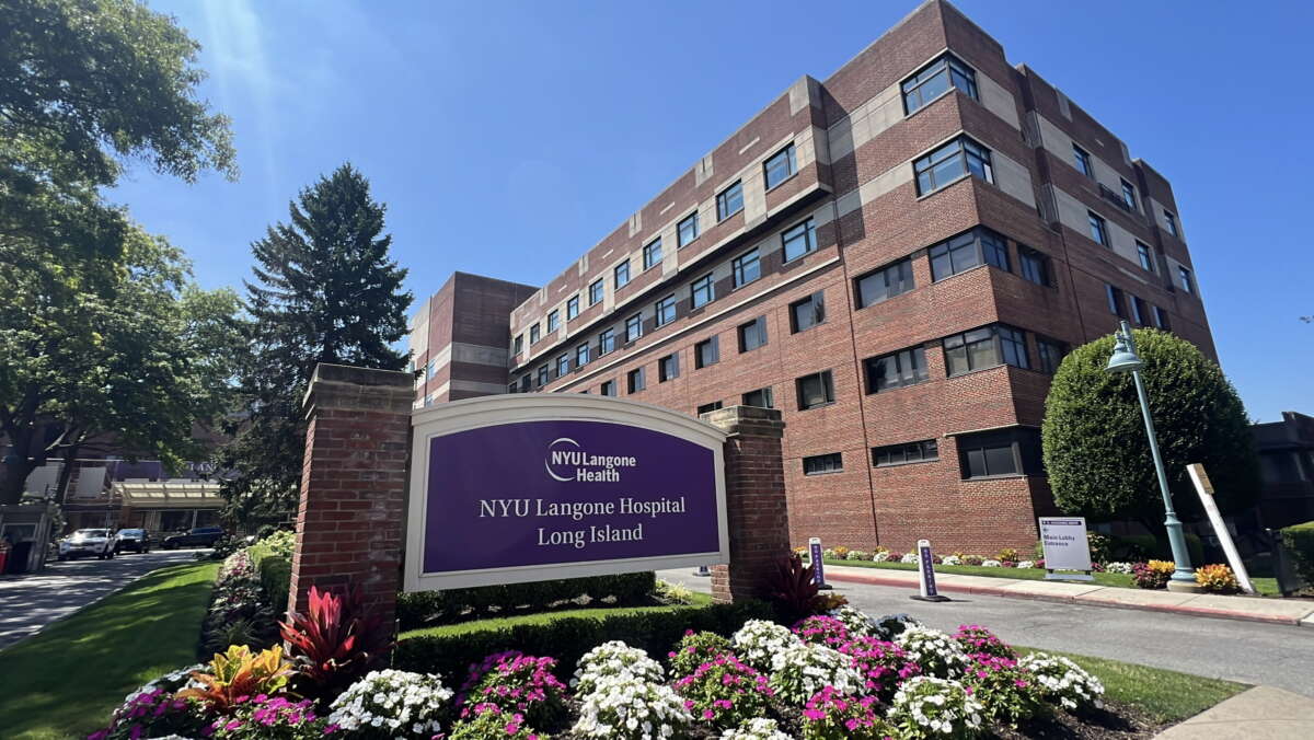 NYU Langone Long Island Hospital is seen in Mineola, New York, on July 28, 2025.