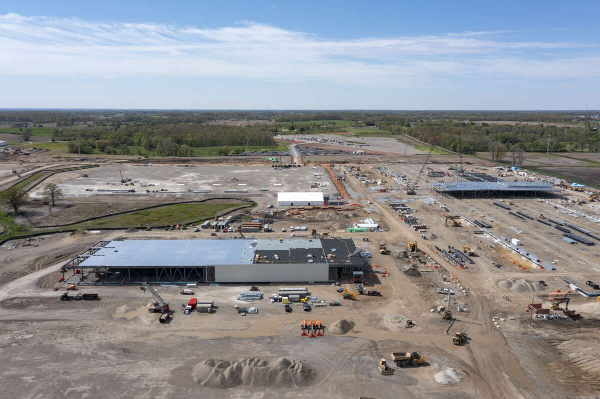 Construction of a $16 billion data center, developed by Related Digital for Oracle and OpenAI, takes place in Saline, Michigan, on May 6, 2026. Many residents of this rural community opposed the project, worried about the loss of farm land and the project's impact on the availability and cost of water and electricity.