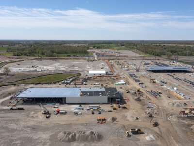 Construction of a $16 billion data center, developed by Related Digital for Oracle and OpenAI, takes place in Saline, Michigan, on May 6, 2026. Many residents of this rural community opposed the project, worried about the loss of farm land and the project's impact on the availability and cost of water and electricity.