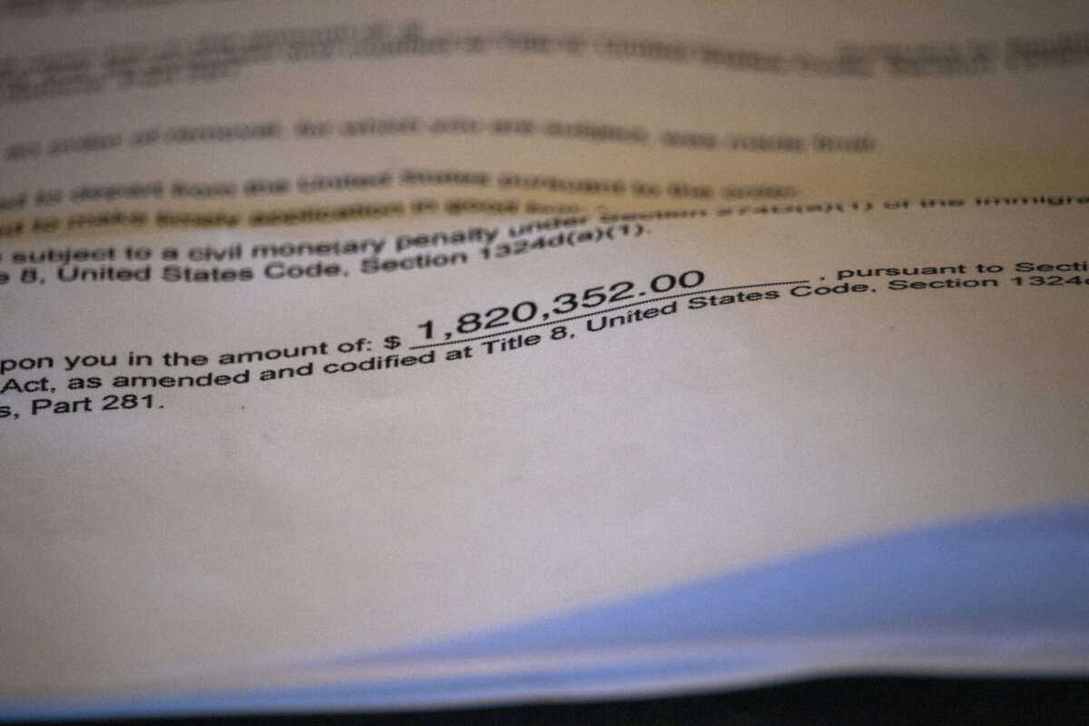 A Cuban immigrant in Arizona is one of 65,000 people the Trump administration is fining $1.8 million as a cudgel to force them to self-deport.