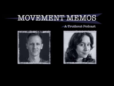 Movement Media - A Truthout Podcast banner over headshots of John Washington and Kelly Hayes.