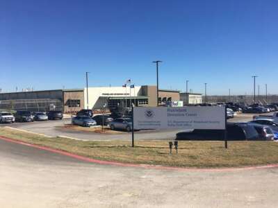 The Prairieland Detention Center in Alvarado, Texas, on July 8, 2025. On July 4, a noise protest outside the detention center ended in arrests, FBI raids, and protesters charged with "terrorism."