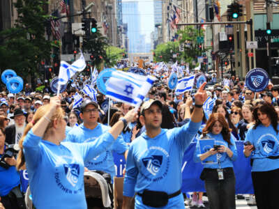 Thousands of Jewish and Israeli Americans participate in the annual Israeli Day Parade on May 31, 2026, in New York City.