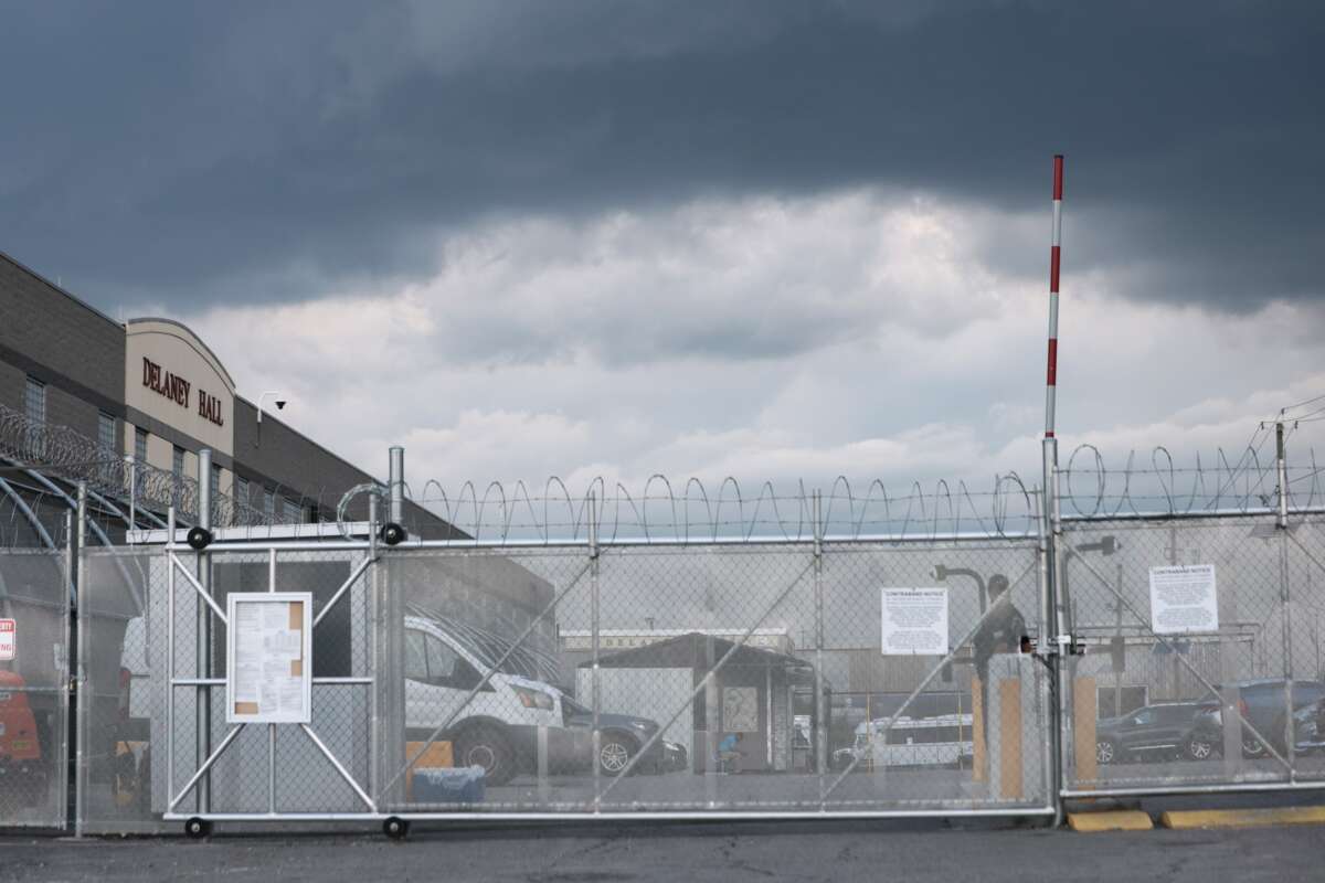 The Delaney Hall Immigration Detention Center is seen on June 12, 2026 in Newark, New Jersey. People continue to gather at the immigration detention center in support of detainees who are now joined by women detainees who have announced their participation in the hunger and labor strike.