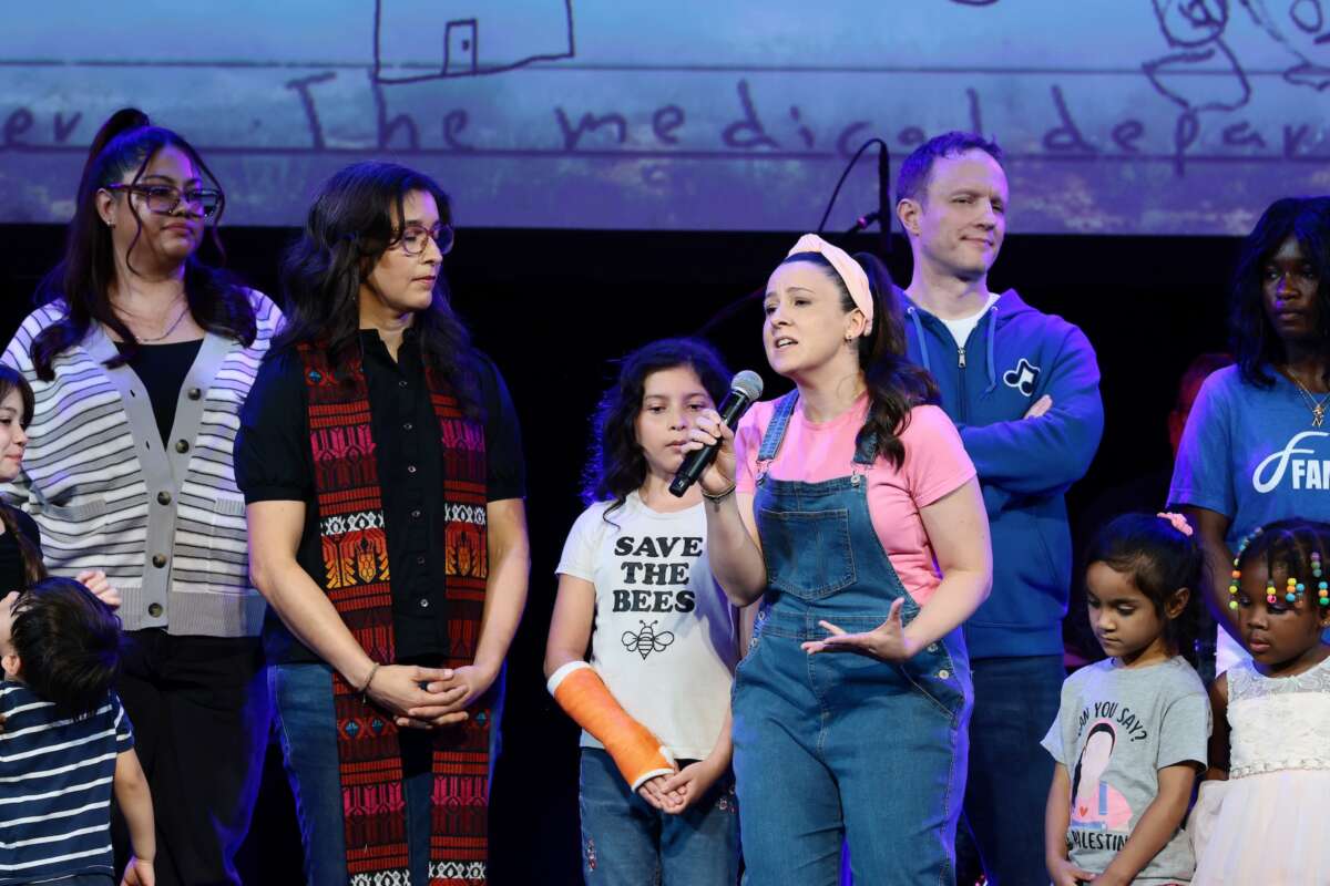Ms. Rachel and The Peace Poets perform onstage during Rise Up, Sing Out: A Concert for the First Amendment on June 14, 2026 in New York City.