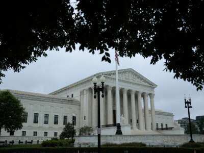 A light rain falls outside of the U.S. Supreme Court ahead of the release of new opinions on June 23, 2026 in Washington, DC. As it nears the end of the 2025-2026 term, the court handed down rulings in five cases, leaving about 10 more to be announced in the next week.