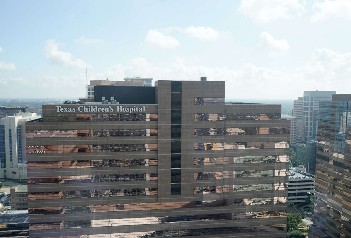 One of the Texas Children's Hospital buildings is shown in the Texas Medical Center on October 21, 2021, in Houston, Texas.