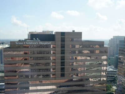 One of the Texas Children's Hospital buildings is shown in the Texas Medical Center on October 21, 2021, in Houston, Texas.